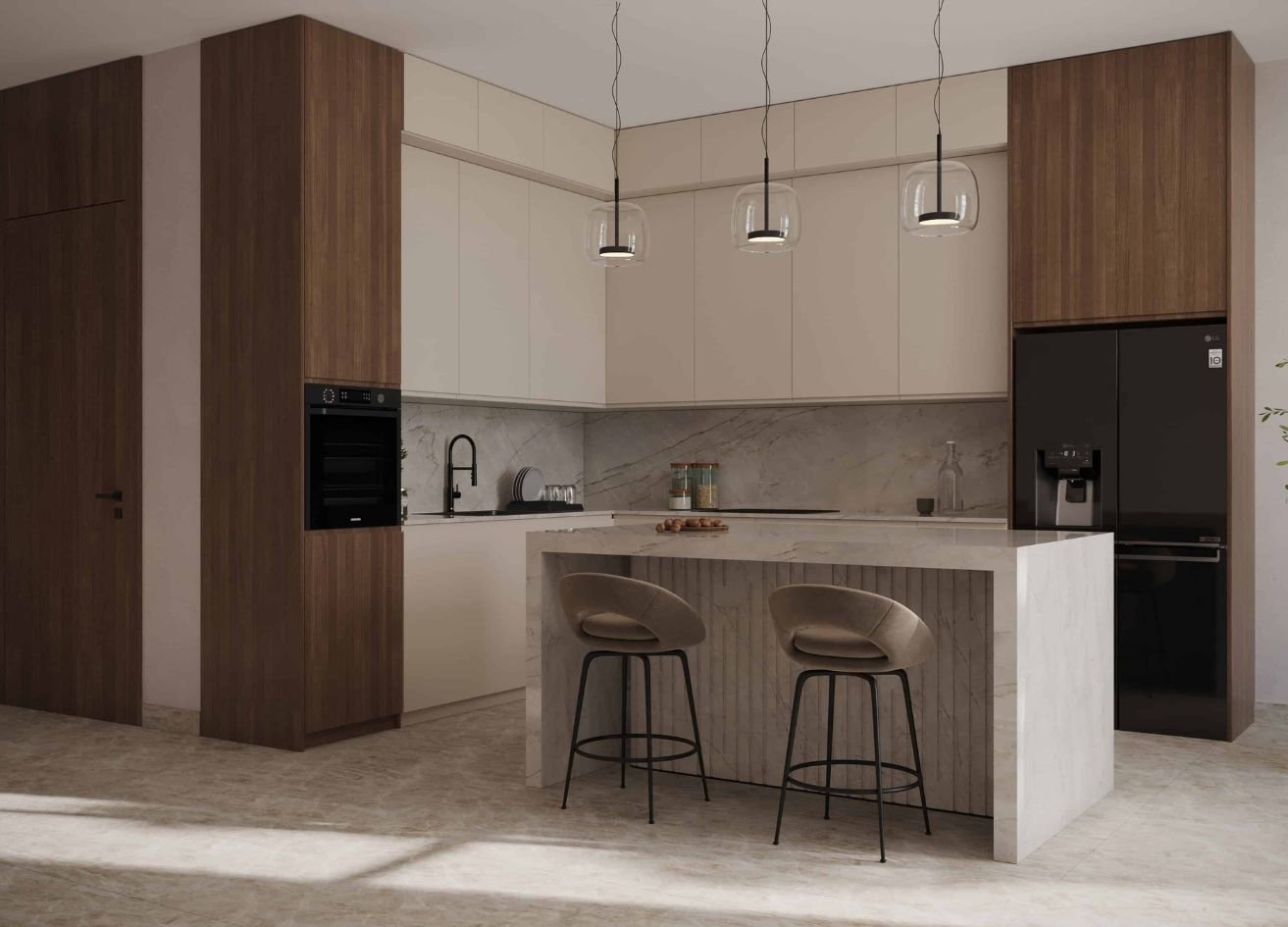 reportage village abu dhabi kitchen area