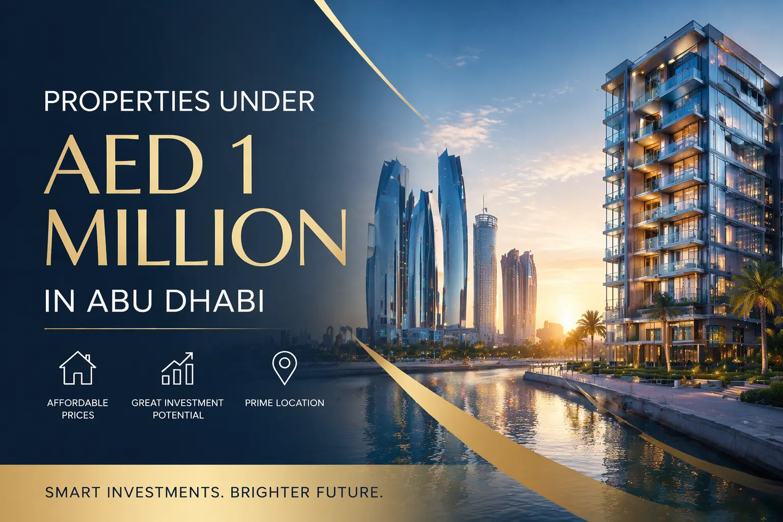 Best properties under aed 1 million in Abu Dhabi